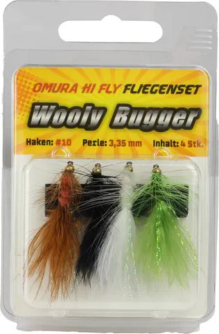FTM Omura Hi-Fly Wooly Bugger 2 #10 4pc