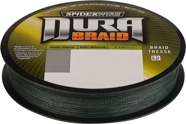Spiderwire DuraBraid Braided Line 0.36mm 31kg 275m Moss Green
