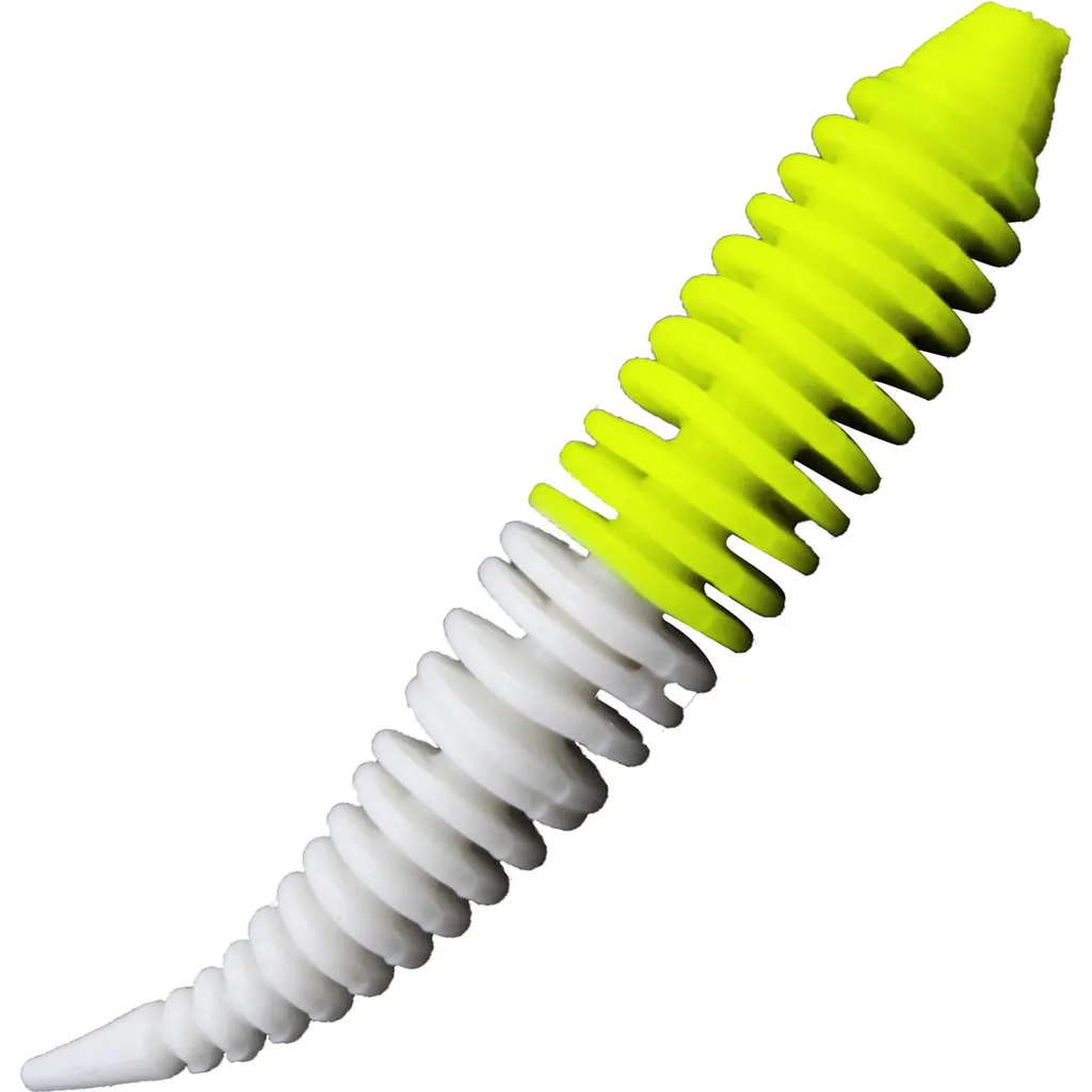 FTM Omura Baits Hero Banane Gummiköder 5cm Hellgrün-Weiß