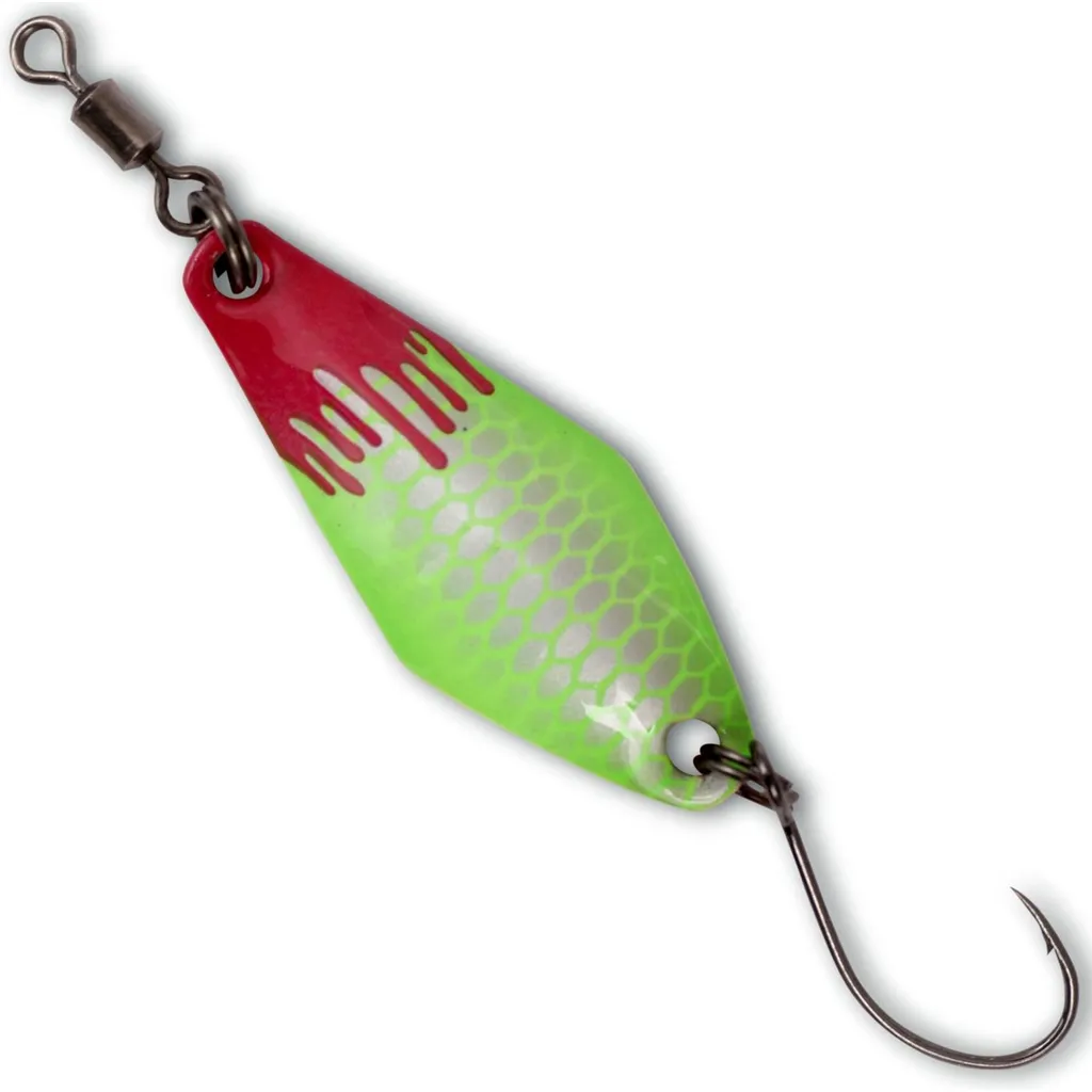 Quantum Magic Trout Zoom Spoon 3cm 2,5g Silber Grün
