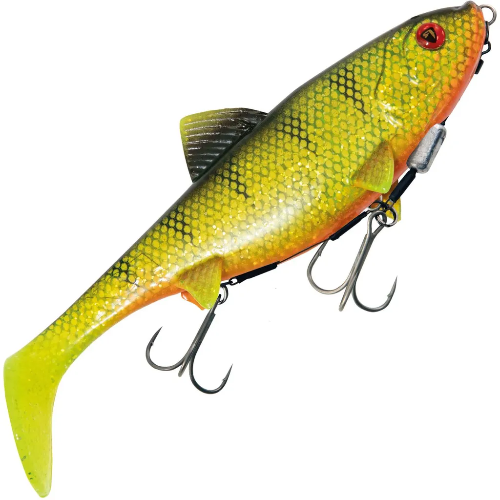 Fox Rage Replicant Shallow Gummiköder 23cm 125g UV Natural Perch