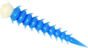 Westin Greedy Worm 5.5cm 8pc Floating Baby Blue/White