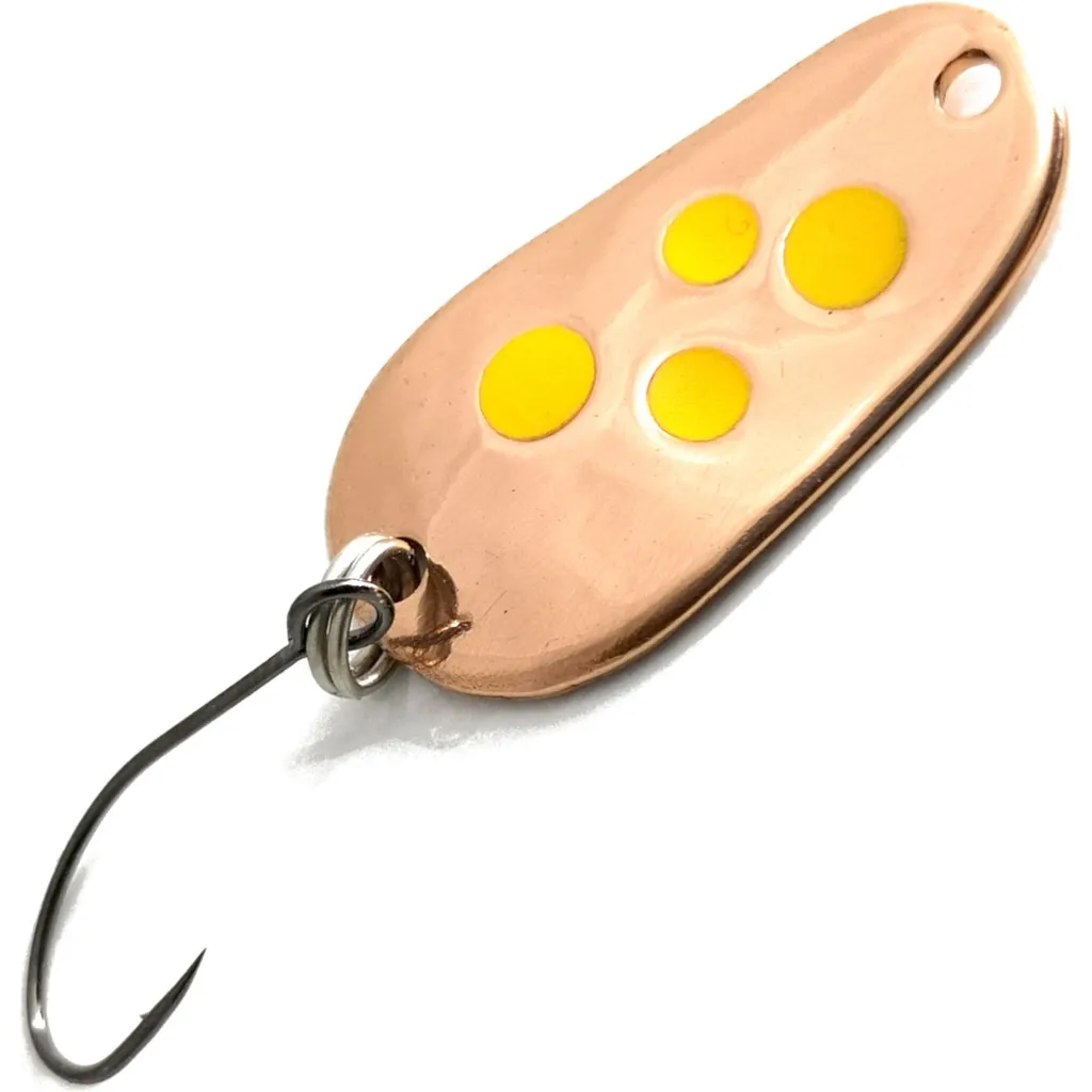 Troutwerk Spoon Blinker Kupferfarben Gelbe Punkte