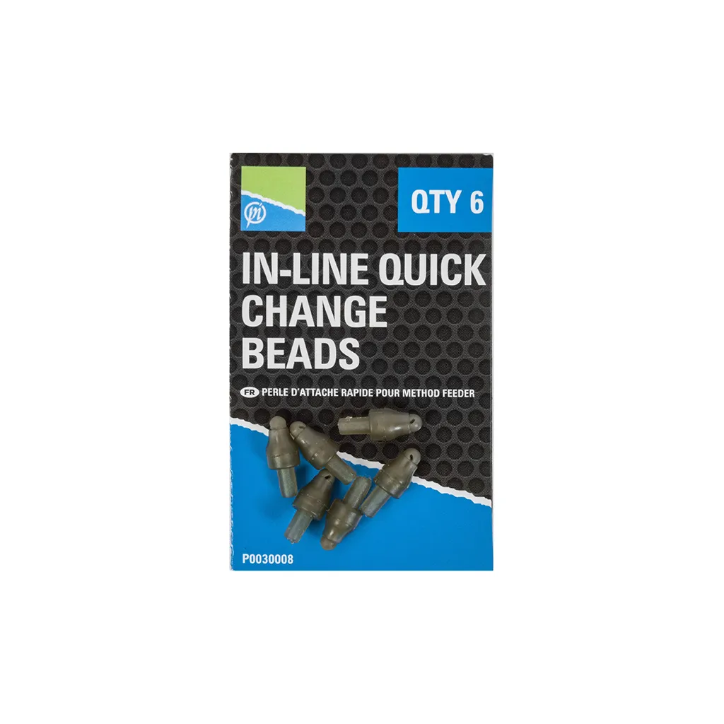 Preston In-Line Quick Change Beads 6pc