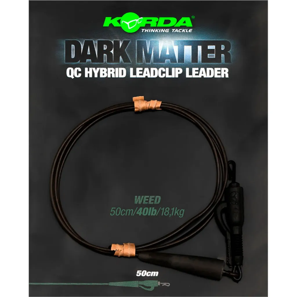 Korda Dark Matter Leader 50cm 40lb Weed