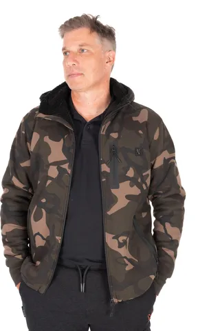 Fox Camo Full Zip Prem Sherpa Hoodie 2XL