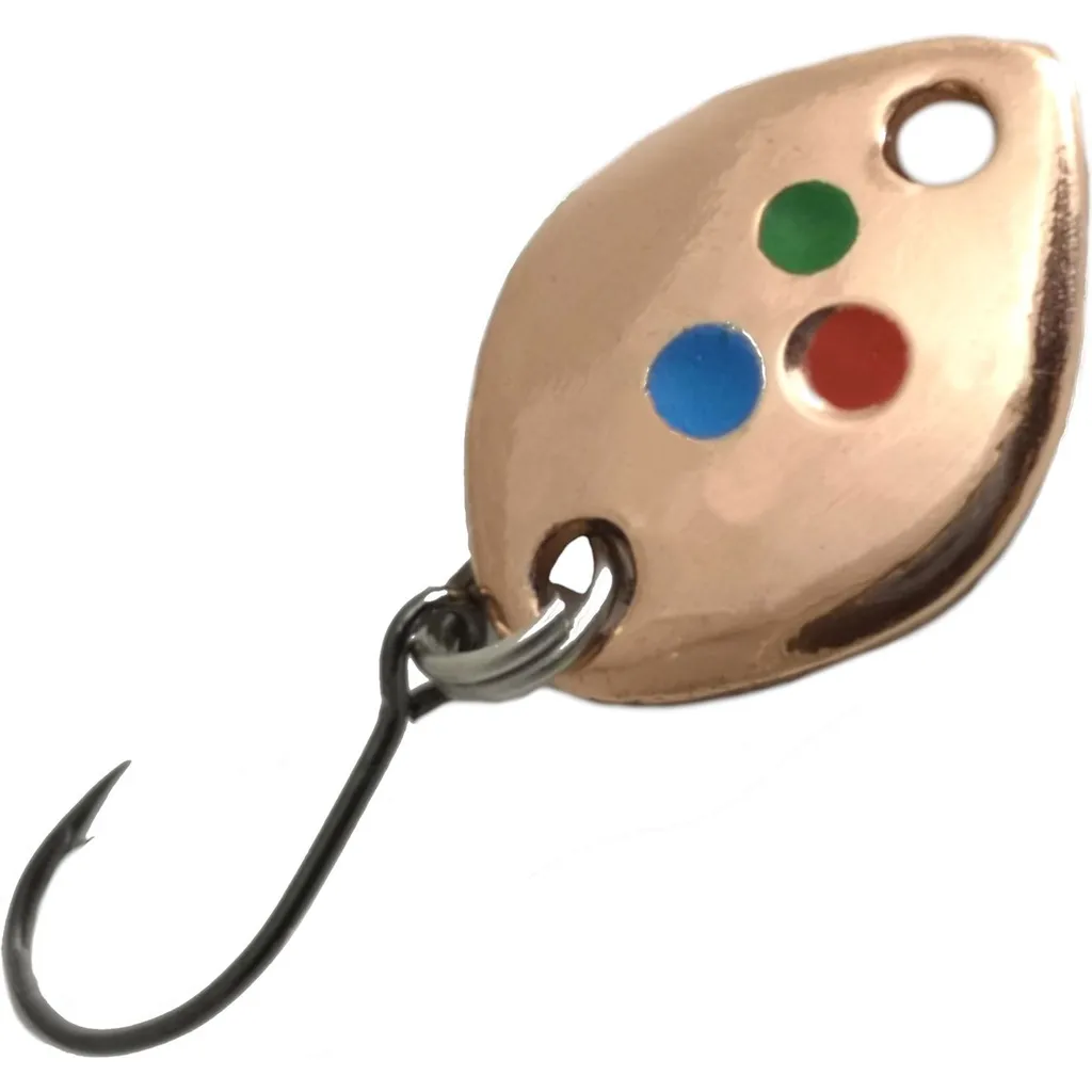 Troutwerk Spoon Blinker Kupferfarben/Mehrfarbige Punkte