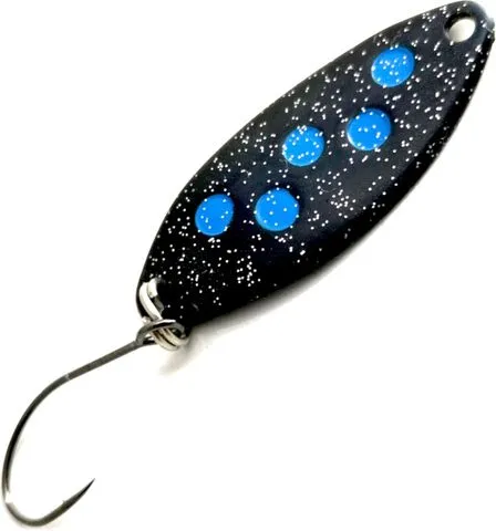 Troutwerk Spoon 2.5g 3.3cm Schwarz Blaue Punkte