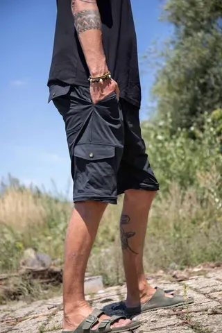 Black Cat Zip-Off Trousers Black L