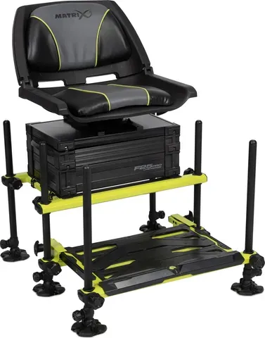 Matrix F25 Pro Swivel Seatbox Lime Edition 13.5kg 76.1cm Aluminium
