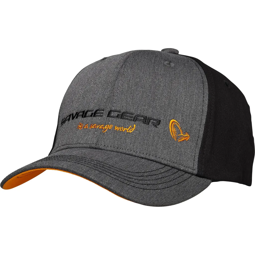 Savage Gear Strike Cap ONESIZE Grey Melange/Black