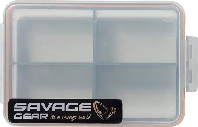 Savage Gear Pocket Box Smoke 3 Piece Kit 10.5x6.8x2.6cm 1/4/6 Compartments PP Tight-Fit Lids