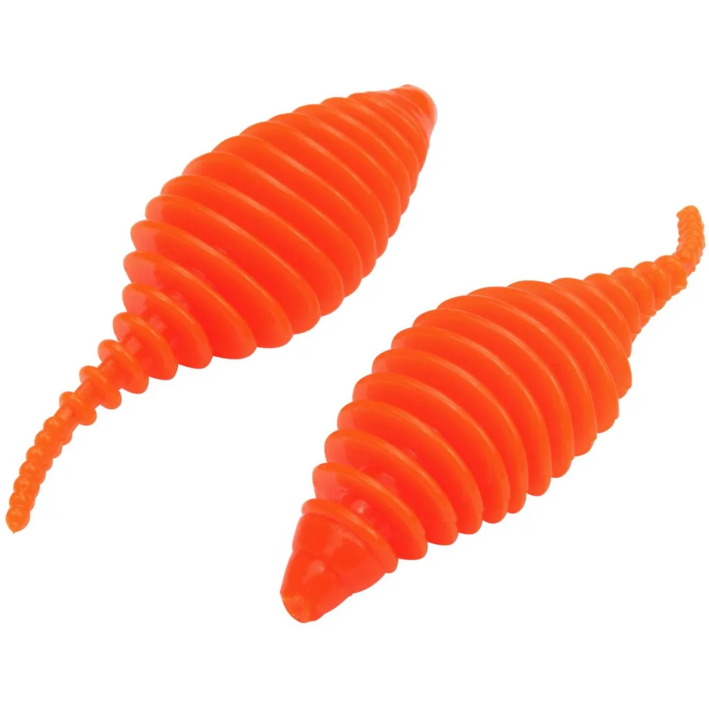 FTM Omura Baits Pongo Gummiköder 6.5cm Neonorange Knoblauch