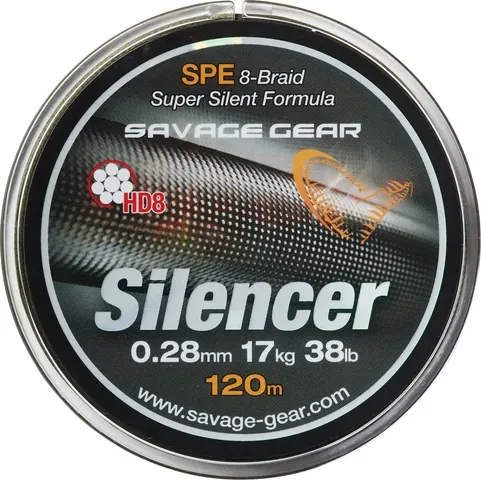 Savage Gear HD8 Silencer Braid 120m 0.12mm 6.3kg Green