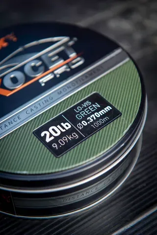 Fox Exocet Pro Monofilament Line 0.261mm 4.55kg 1000m Low Vis Green