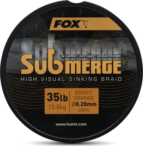 Fox Submerge Orange Sinking Braid 600m 0.2mm 15.8kg