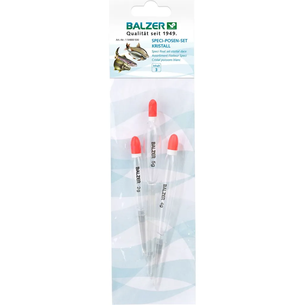Balzer Kristallposen-Sortiment Posen & Schwimmer Light 2-5g 3Stk