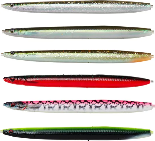 Savage Gear 3D Soft Line Thru Sandeel Meerforellenköder 12.5cm 20g Motor Oil UV
