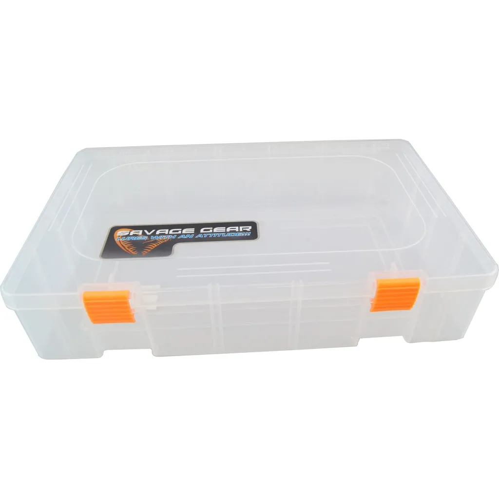Savage Gear Lure Box Köderbox 36x22.5x8cm 1 Compartment Clear Plastic