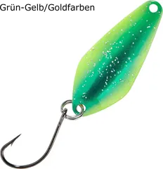 Balzer Spoon Searcher 2.1g Grün-Gelb/Goldfarben