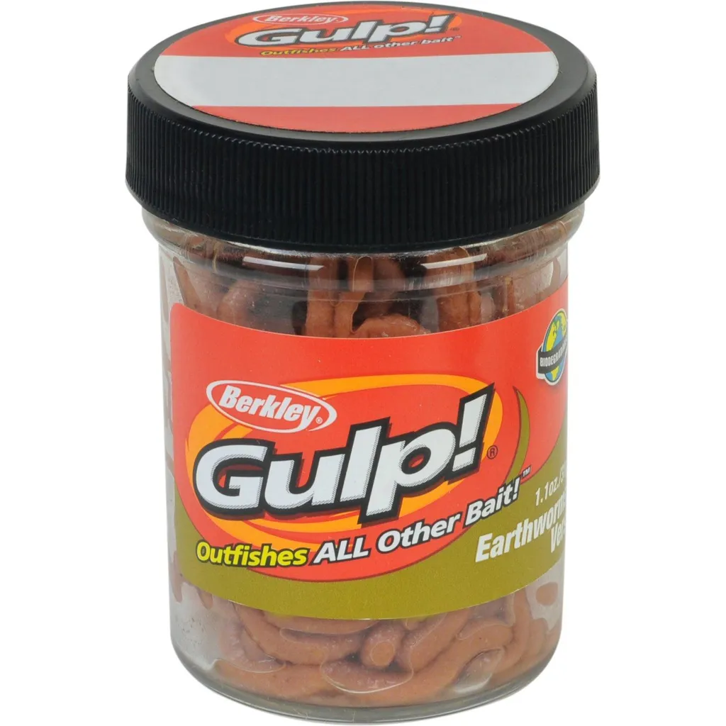 Berkley Gulp! Earthworm Softbait Brown 10cm 12pc