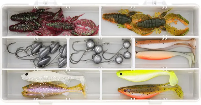 Westin Perch Box Jigging Köder-Set 30pcs Soft Lure Jig Hook