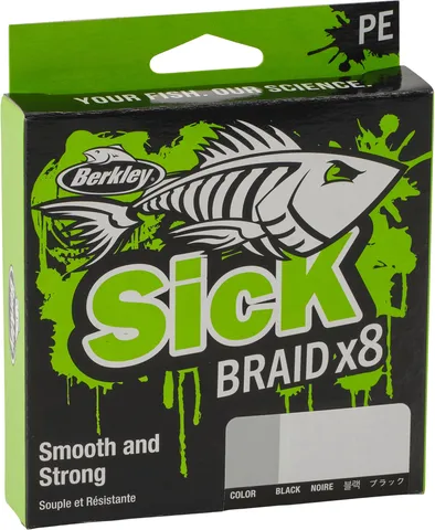 Berkley Sick Braid Fishing Line 0.33mm 38.1kg 300m Black
