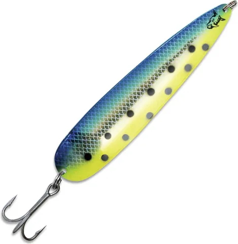 Rhino Trolling Spoons Meerforellenköder 11.5cm 16g gold swedish flag