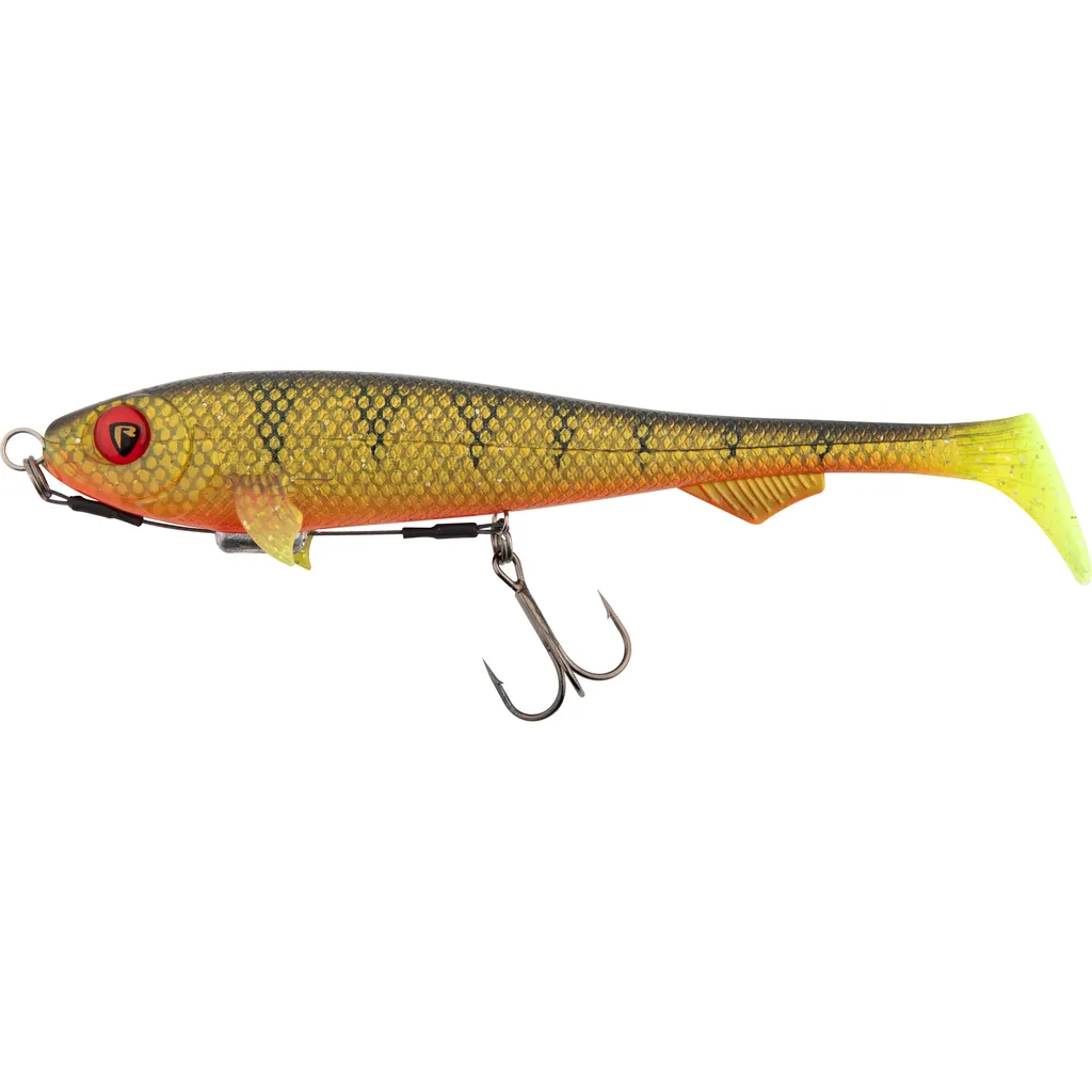 Fox Rage Super Slick Shad Loaded Swimbait 18cm UV Natural Perch