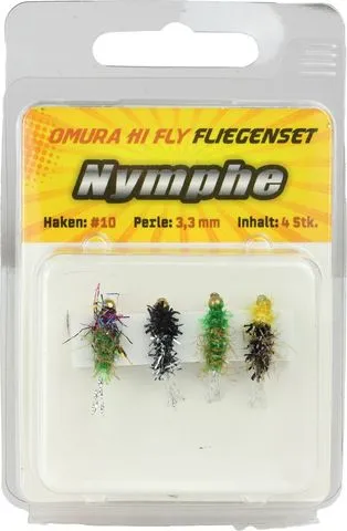 FTM Fliegenset Köder-Set 4 #10 Nymphe