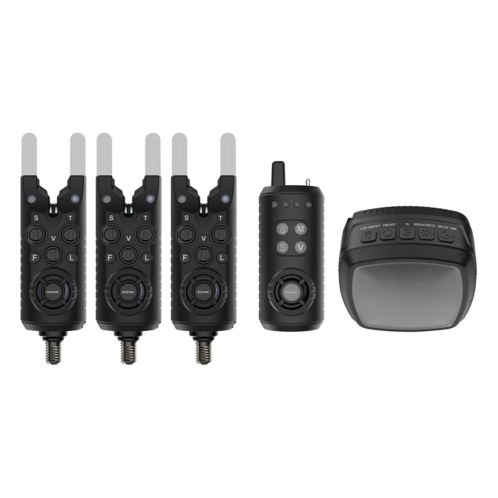 Sonik GIZMO2 Alarm Set 3+1 + Bivvy Lamp 200m