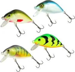 Seika Pro Wobbler Kamakura Lure Kit 4pcs 6cm 12.8g 0.5–1.5m