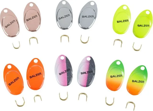 Balzer Trout Attack Micro-Spinnerblatt-Sortiment 12Pcs