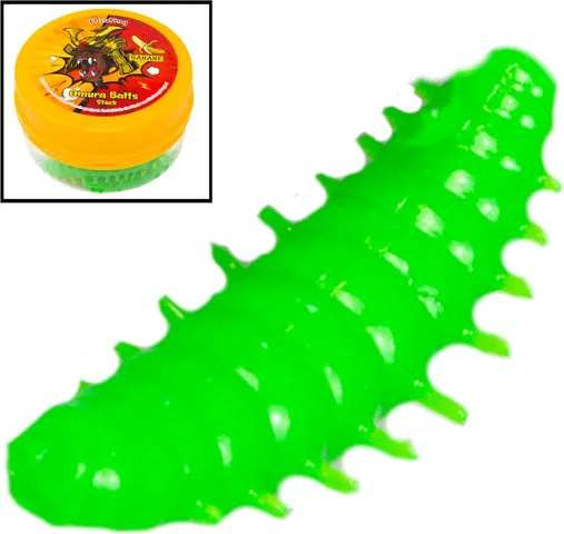 FTM Omura Baits Okto Banane Gummimaden 4cm Neon Grün