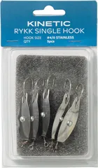 Kinetic Rykk Haken #4/0 Stainless/Red 5er