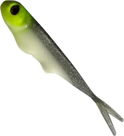KSM River Fighters Gummifisch FatKamp 20cm Yellow Head