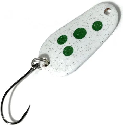 Troutwerk Spoon 3g 2.8cm White/Green Dots