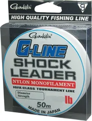 Gamakatsu G-Line Shock Leader Monofile Schnur 0.70mm 30kg 50m