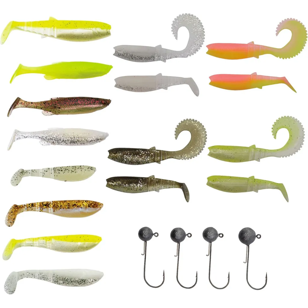 Savage Gear Perch Pro Kit Köderset M 20pcs 6.8–8.4cm Mehrfarbig