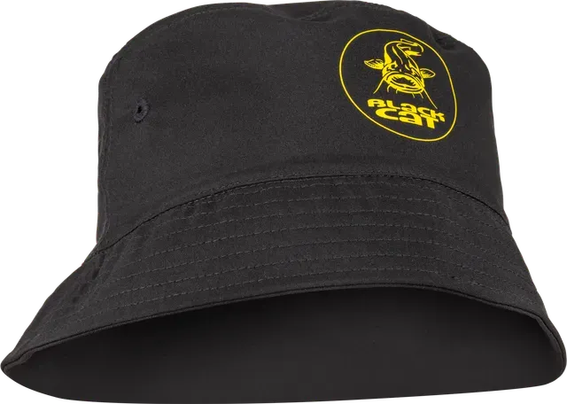 Black Cat Bucket Hat Black/Yellow 100% Polyester