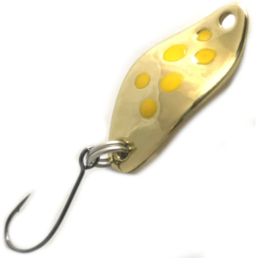 Troutwerk Spoon 1.5g 2.3cm Gold Gelbe Punkte