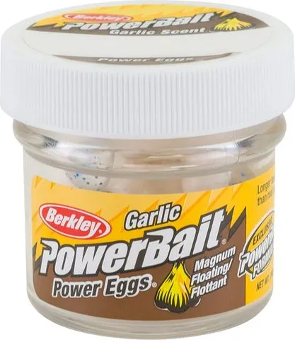 Berkley PowerBait Power Clear Eggs Floating 14g 12pc Clear Silver Blue Fl. White