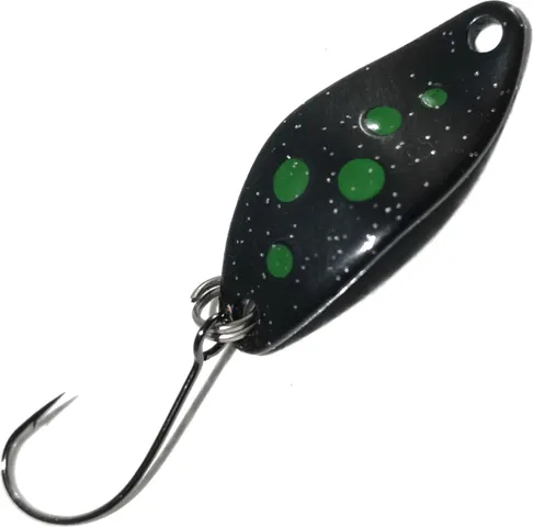 Troutwerk Spoon 2.3cm 1.5g Black/Green Dots
