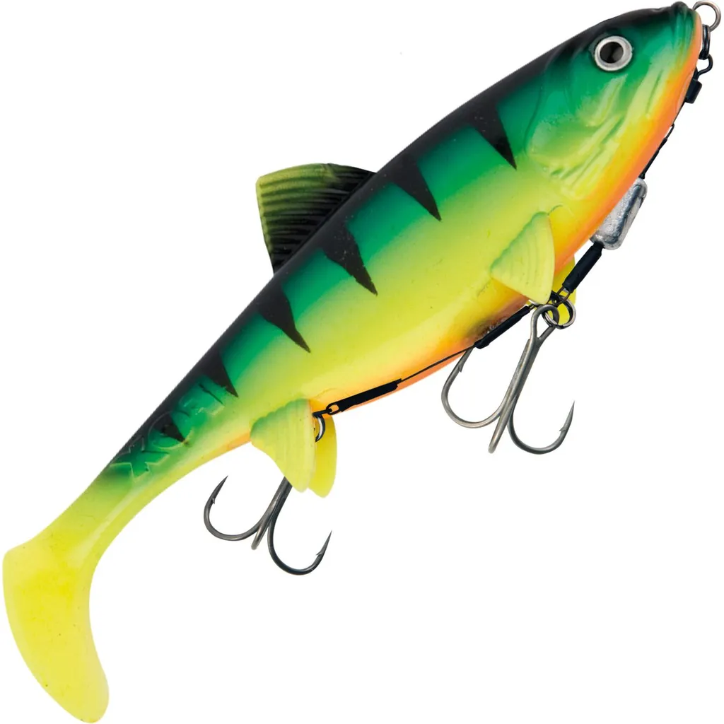 Fox Rage Replicant Shallow Gummiköder 23cm 125g UV Firetiger