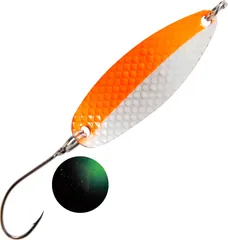 FTM Spoon Hammer 3.3cm 2.4g Orange-Weiß/Schwarz Grüner Punkt