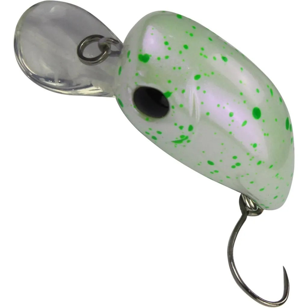 FTM Masu Pit Bull Wobbler Perlweiß Grün Gesprenkelt 3cm 2.4g