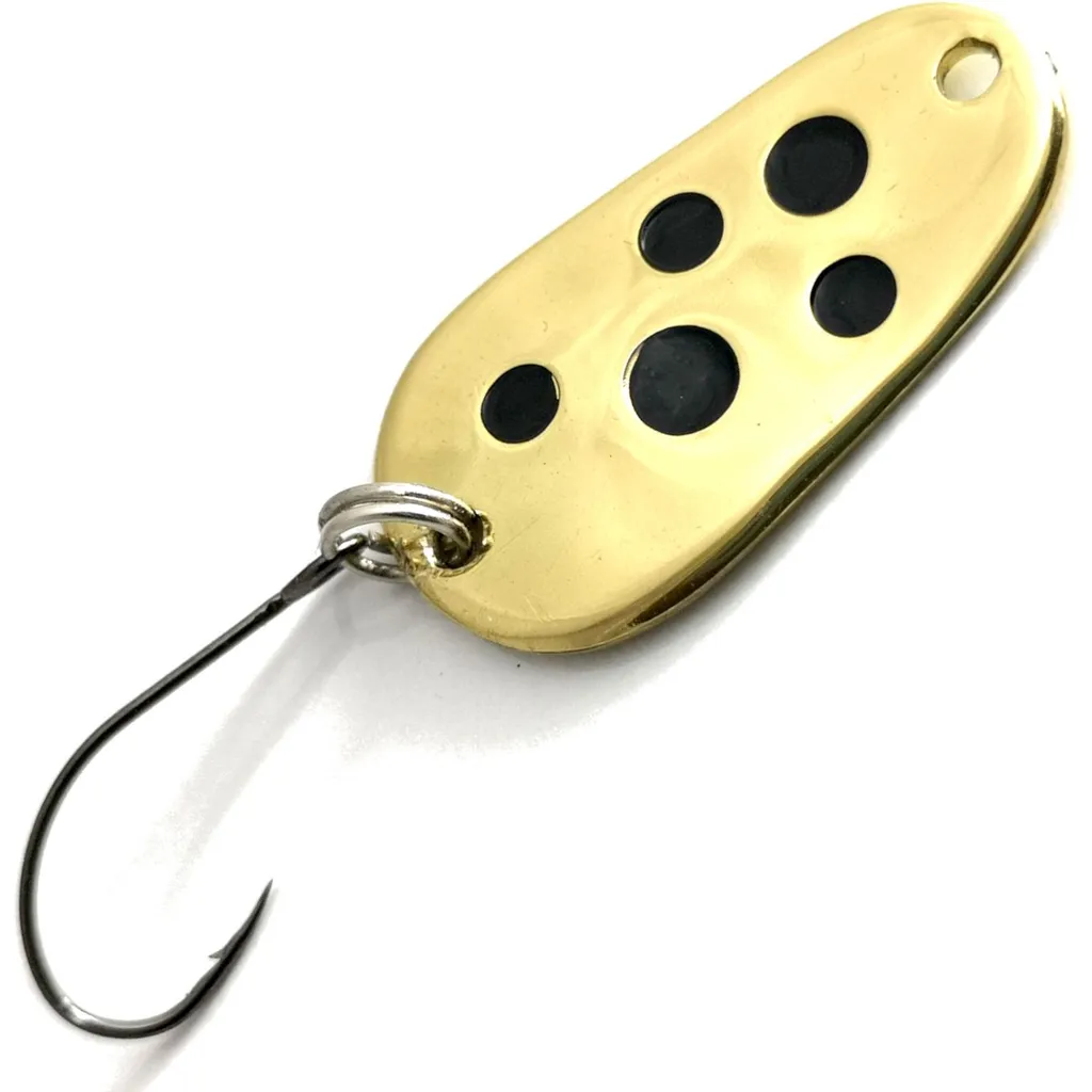 Troutwerk Spoon Blinker Goldfarben Schwarze Punkte