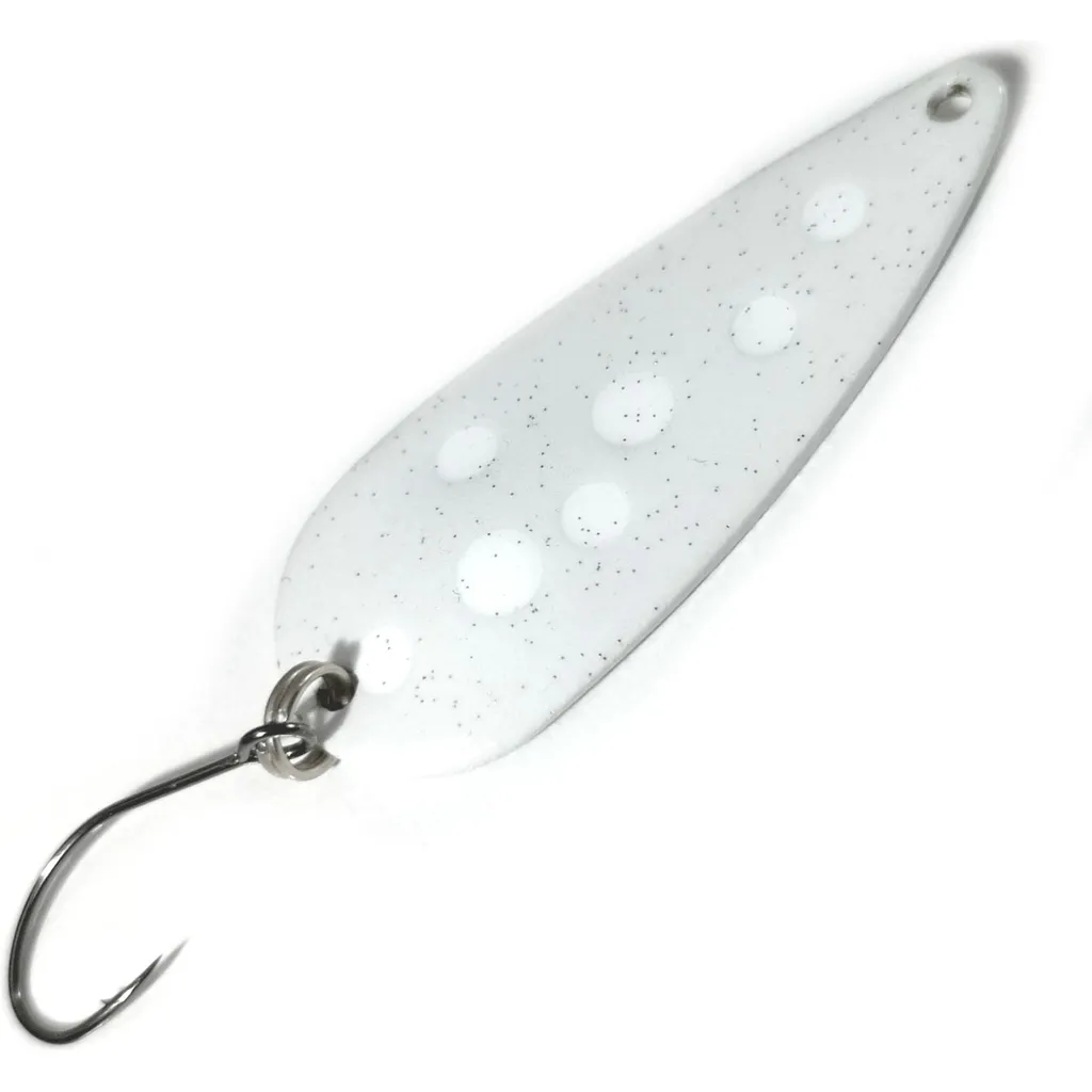 Troutwerk Spoon 4cm 5g Weiß/Weiße Punkte