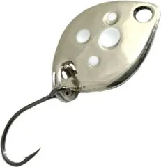 Troutwerk Spoon 0.8g 1.2cm Silver/White Dots