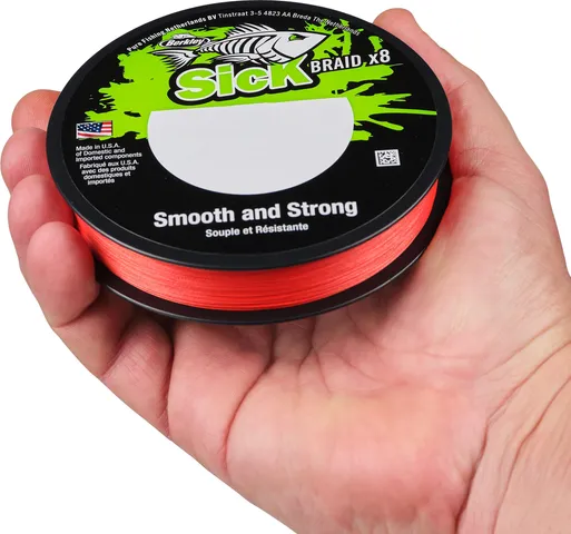 Berkley Sick Braid Braided Lines 0.12mm 11.2kg Red
